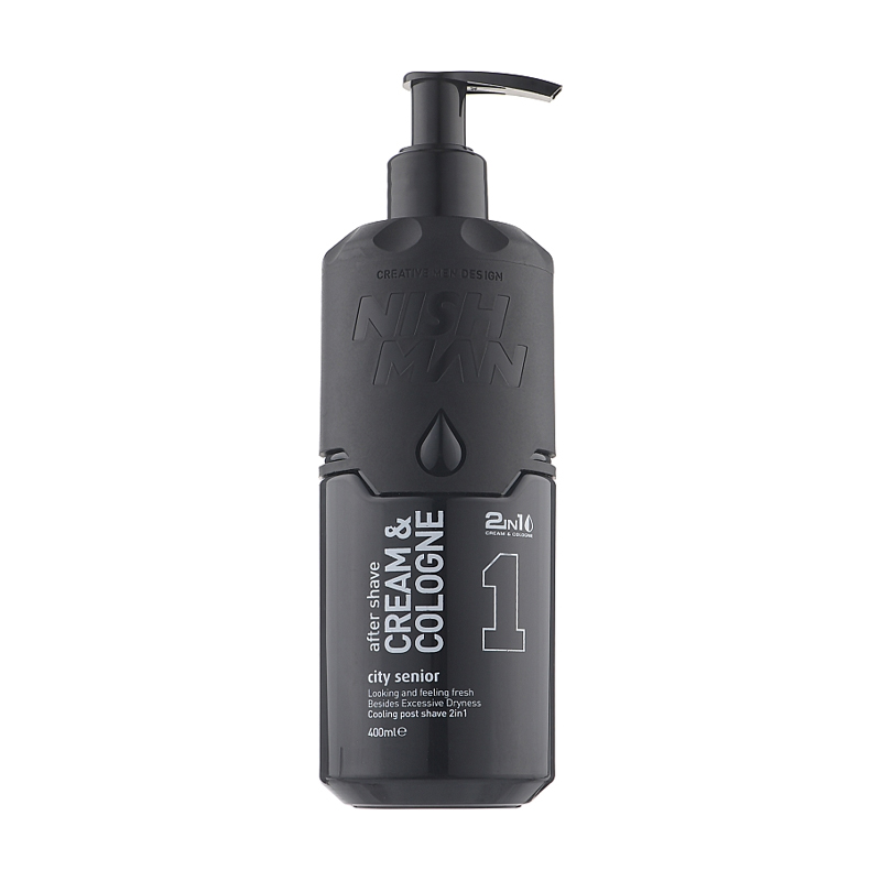Крем-одеколон після гоління Nishman No.1 City Senior 2in1 After Shave Cream &amp; Cologne, 400 мл