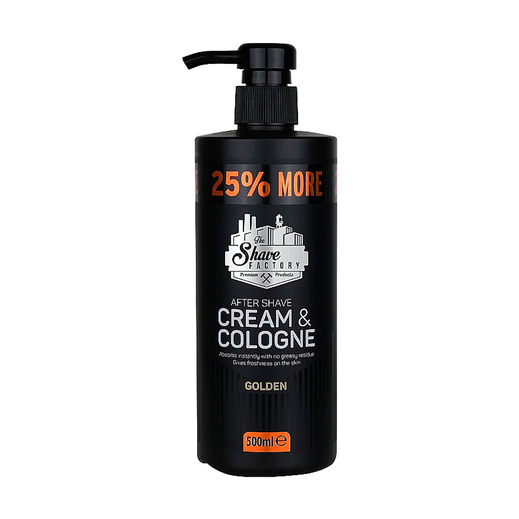Крем-одеколон після гоління The Shave Factory Golden After Shave Cream &amp; Cologne, 500 мл